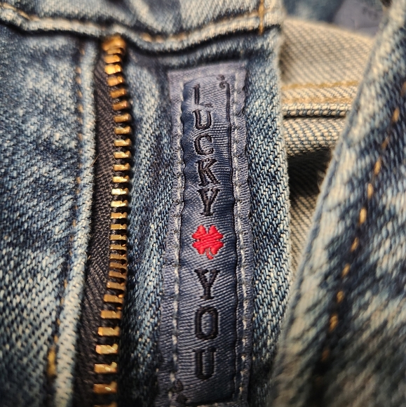 Cropped Straight Leg Lucky Brand Jeans, Sz 10/30 - Picture 8 of 10